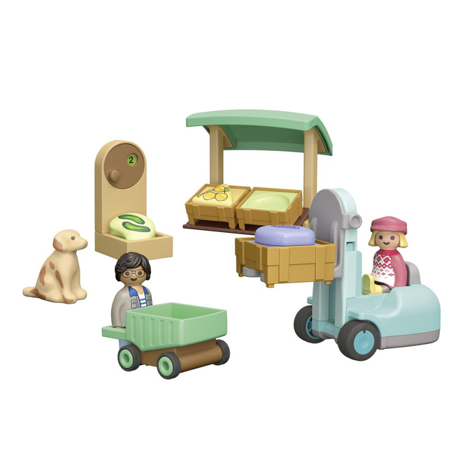 Playmobil® 71137 - Bio-Marktstand & Gabelstapler - Playmobil® Junior