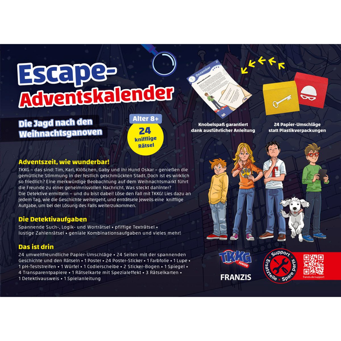TKKG Junior Escape - Adventskalender - Die Jagd nach den Weihnachtsganoven