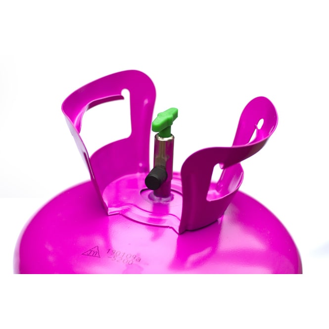 Einweg Heliumflasche - Ballongas - für ca. 50 Ballons - ca. 3,5 kg - pink 