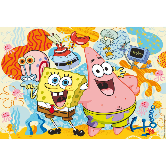 Sponge Bob - Kinderpuzzle - Abenteuer in Bikinibottom - 100 Teile