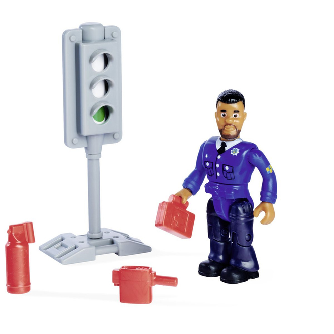 Feuerwehrmann Sam - Poliozeiauto - 4x4 mit Figur