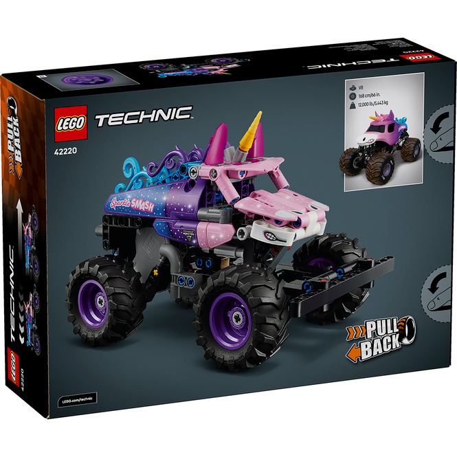 LEGO® Technic 42220 - Monster Jam Sparkle Smash mit Rückziehmotor