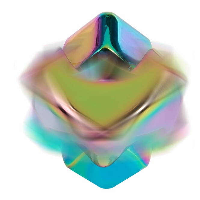 Fidget Spinner - Cube - bunt - metallic - ca. 2,8 x 2,8 cm
