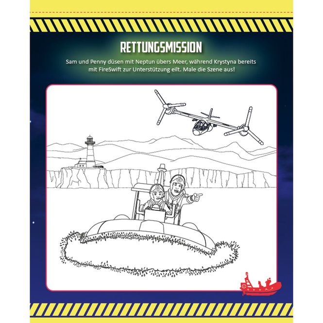 Feuerwehrmann Sam - Der grosse Glow-in-the-dark Stickerspass