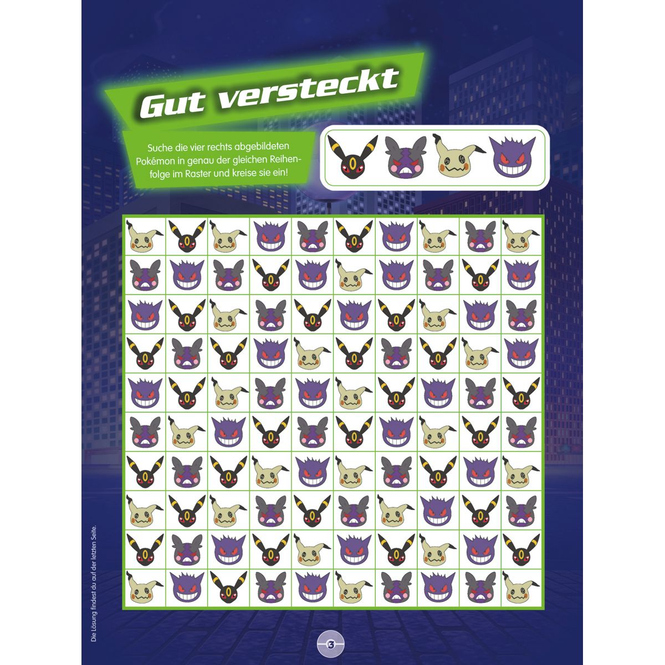 Pokémon - Der grosse Glow-in-the-dark Stickerspass