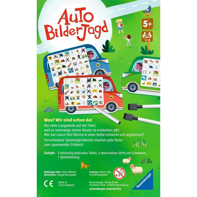 Auto-Bilderjagd - Mitbringspiel
