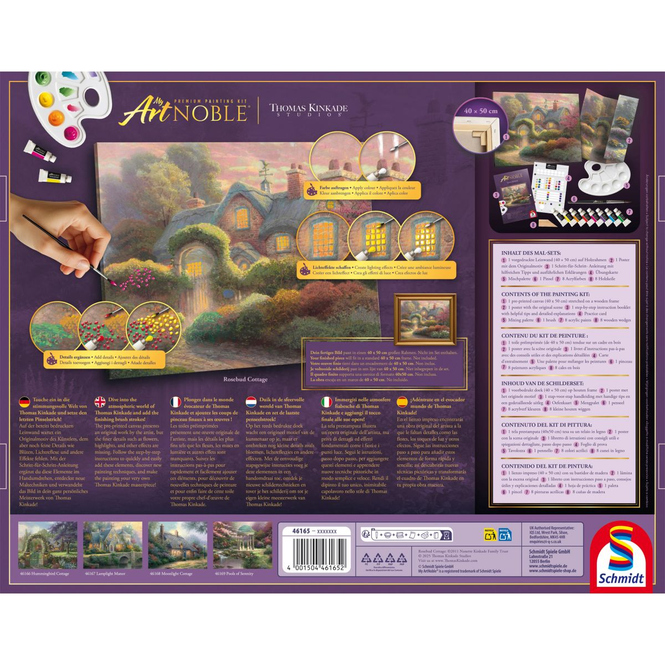 Thomas Kinkade - My ArtNOBLE - Rosebud Cottage - Premium Mal-Set