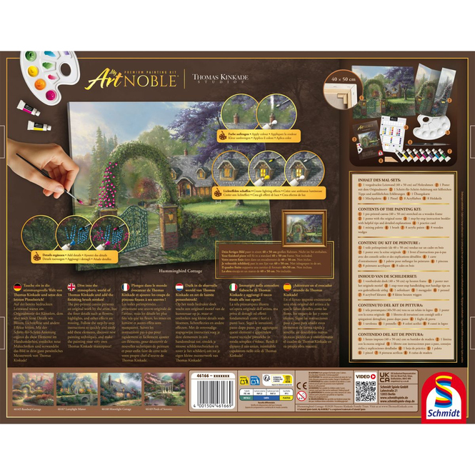 Thomas Kinkade - My ArtNOBLE - Hummingbird Cottage - Premium Mal-Set