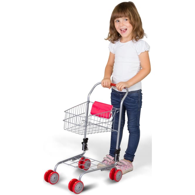 MagiDeal Einkaufswagen Einkaufswagen Spielset für 80cm Puppe Kinder 