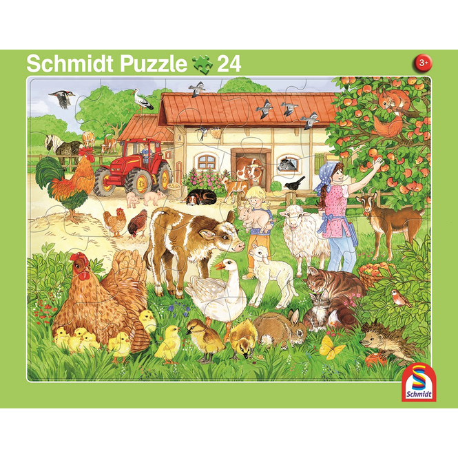 Rahmenpuzzle - Zoo und Bauernhof - 2er Set