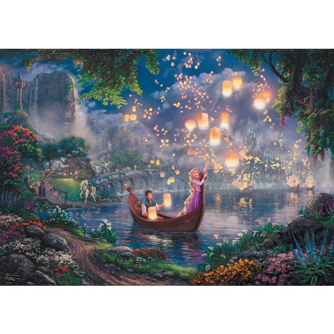 Puzzle - Thomas Kinkade - Disney Rapunzel - 1000 Teile