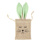 Geschenktasche mit Hasengesicht - aus Jute - ca. 10,5 x 33 x 0,5 cm - 1 Stück - Bild 2