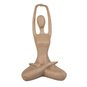 Yogafigur sitzend - braun - ca. 14 x 12 x 23,5 cm - Bild 2