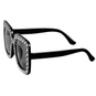 Partybrille Bling - eckig - schwarz  - Bild 2