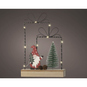 LED-Standdeko - Geschenke mit Wichtel - ca. 5 x 16 x 23,5 cm  - Bild 2