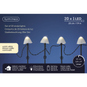 20er LED Stabbeleuchtung - weiss/schwarz  - Bild 2