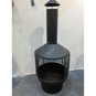 Gartenkamin - Metall - schwarz - ca. 41 x 41x 105 cm - Bild 2