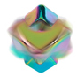Fidget Spinner - Cube - bunt - metallic - ca. 2,8 x 2,8 cm - Bild 2