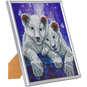 Crystal Art - Kristallbild - Weiße Löwenkinder - Bild 2