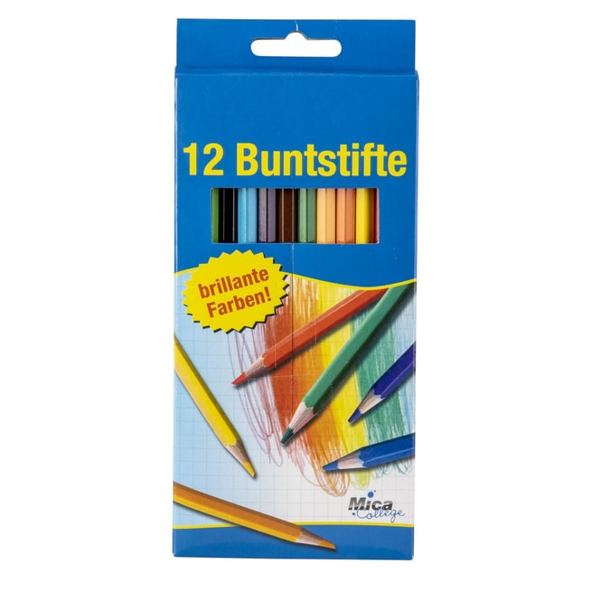 12 Holzbuntstifte