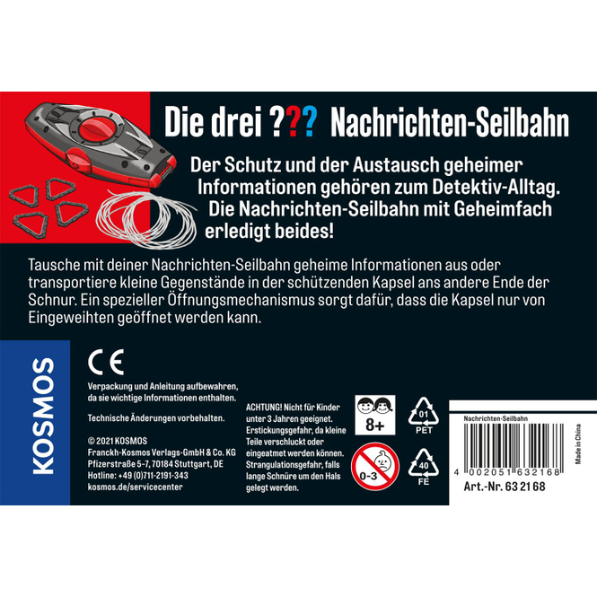 Die drei ??? - Nachrichten-Seilbahn