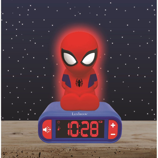 Spider-Man - Wecker mit Nachtlicht und Klingeltönen