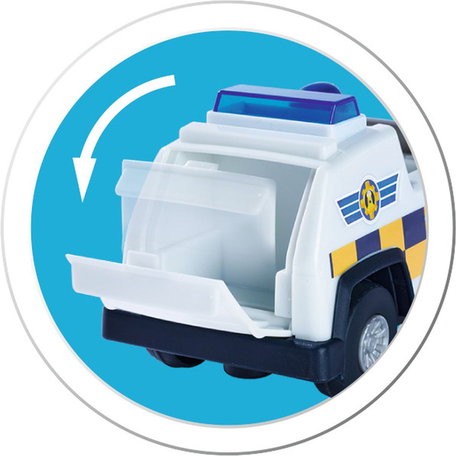 Feuerwehrmann Sam - Polizei 4x4 mit Rose Figur