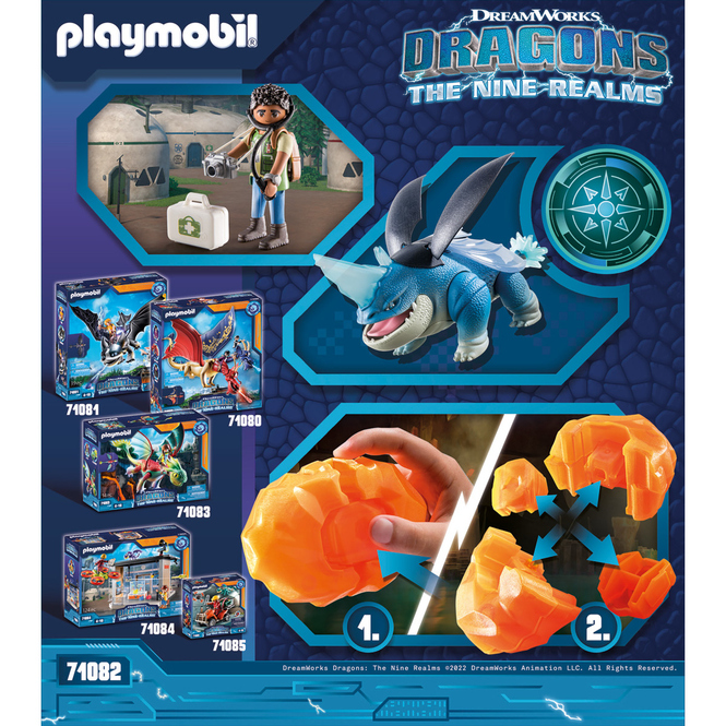 Playmobil® 71082 - Dragons: The Nine Realms - Plowhorn & D'Angelo - Playmobil® Dragons
