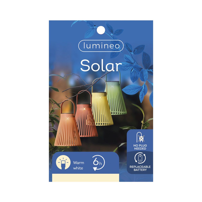 Solar Laterne - aus Kunststoff - ca. 18,5 cm - 1 Stück 