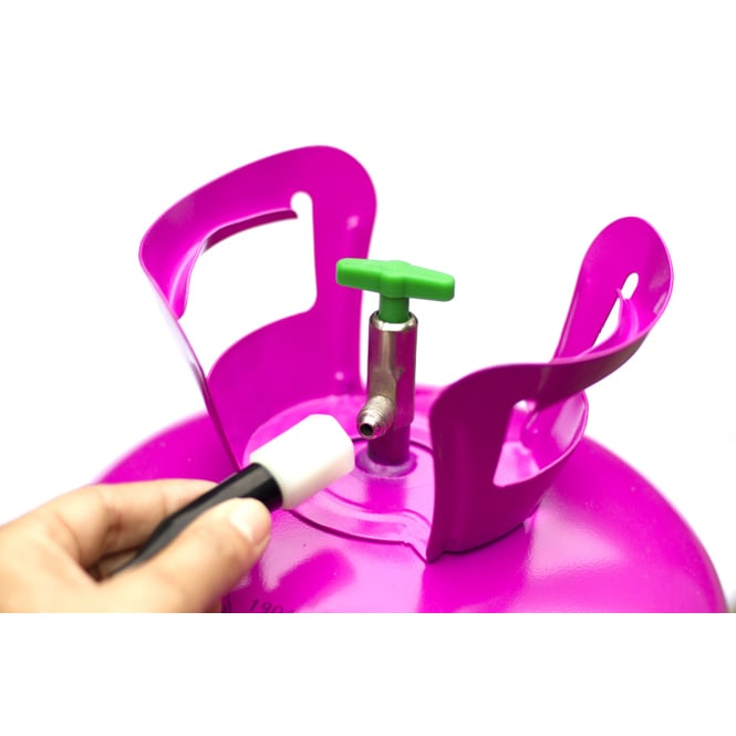 Einweg Heliumflasche - Ballongas - für ca. 50 Ballons - ca. 3,5 kg - pink 