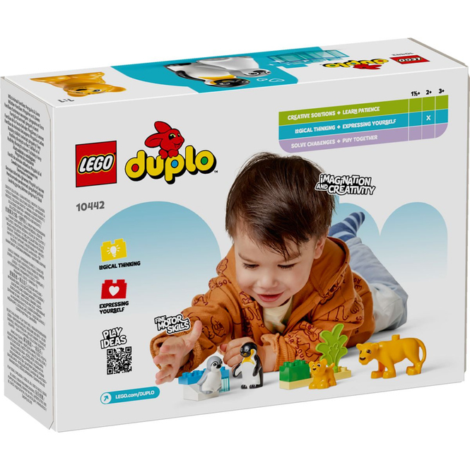 LEGO® DUPLO® Town 10442 - Wildtier-Familien - Pinguine und Löwen