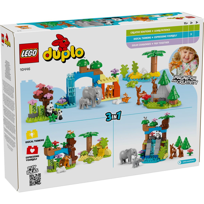 LEGO® DUPLO® Town 10446 - Wildtier-Familien 3-in-1-Set