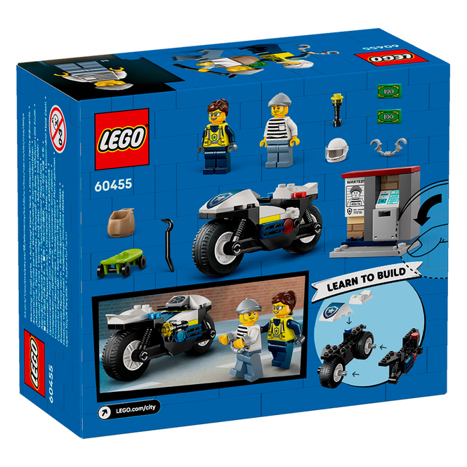 LEGO® City 60455 - Verfolgungsjagd mit dem Polizeimotorrad
