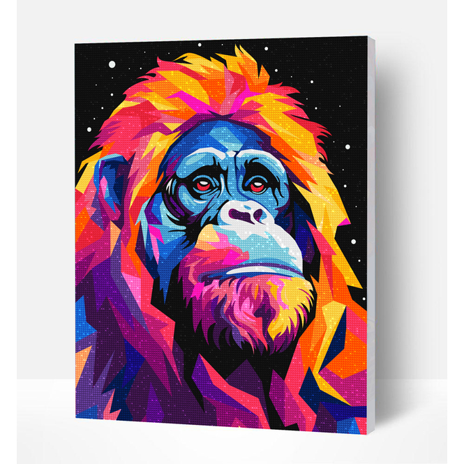 Splat Planet - Daimond Painting - Orangutan