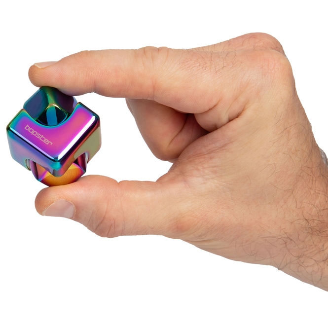 Fidget Spinner - Cube - bunt - metallic - ca. 2,8 x 2,8 cm