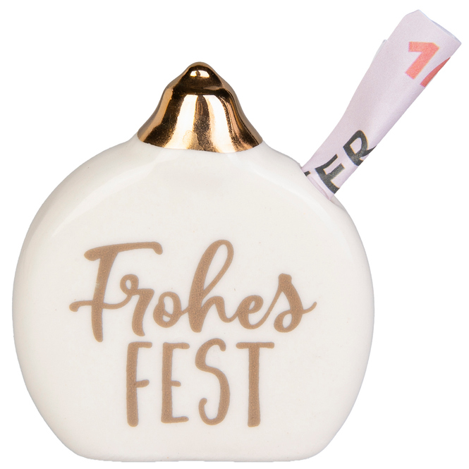 Geldgeschenk - Frohes Fest - ca. 6,3 x 1,4 cm