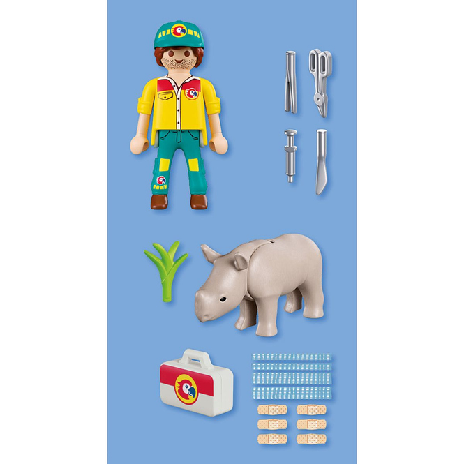 Playmobil® 72025 - DuoPack Tierpfleger mit Nashorn