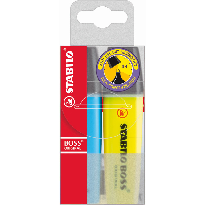 STABILO Textmarker BOSS Original - 2er Pack - sortiert
