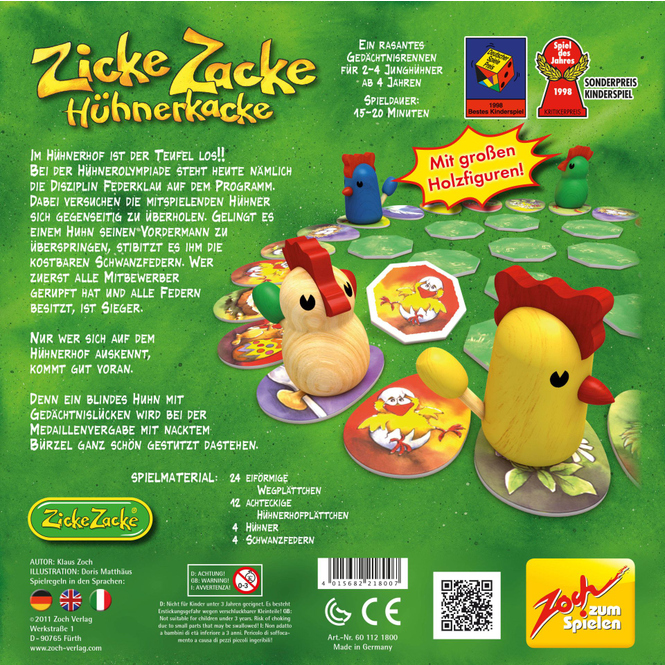 Zicke Zacke Hühnerkacke