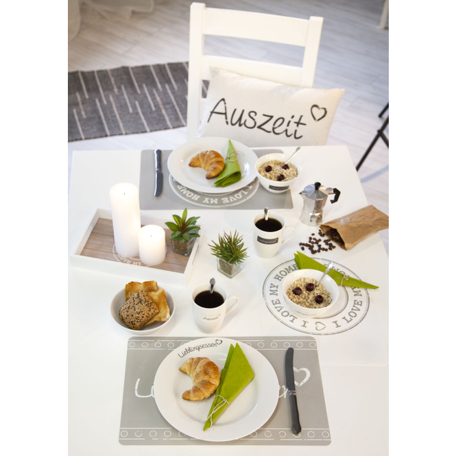 Tasse - Auszeit - aus Keramik - 10 cm - 1 Stück