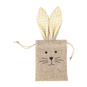 Geschenktasche mit Hasengesicht - aus Jute - ca. 10,5 x 33 x 0,5 cm - 1 Stück - Bild 3