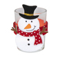 Teelichtglas - Weihnachtsmann - rot/weiß/klar - ca. 4 x 6 cm - 1 Stück - Bild 3