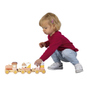 Besttoy - Stapelzug aus Holz - rosa - Bild 3