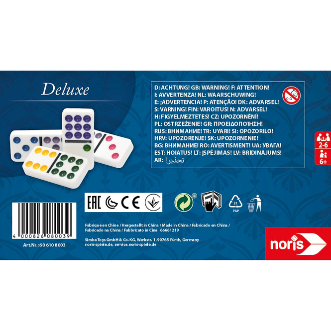 Domino Deluxe Doppel 9 - Noris