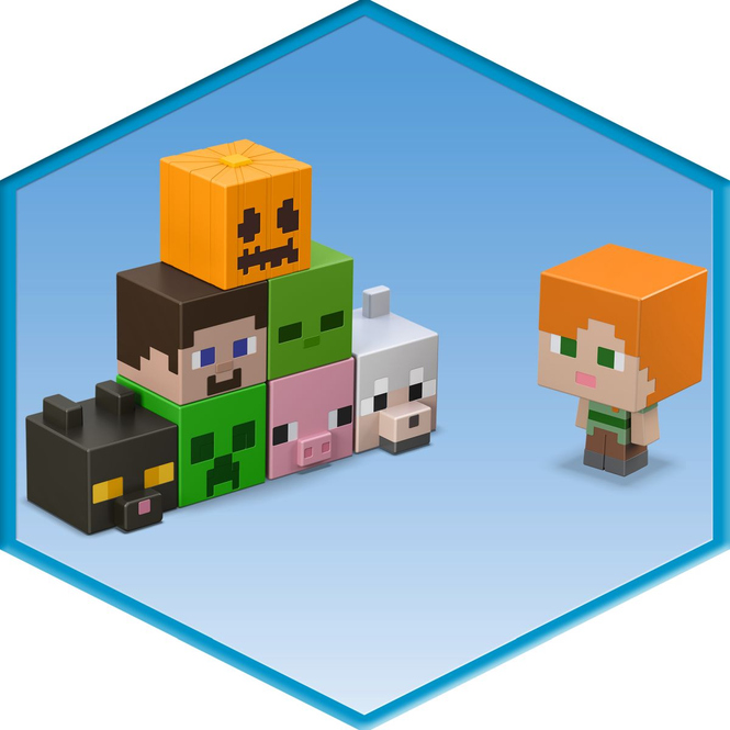 Minecraft Minis - Mob Head Sammelfigur - 1 Stück