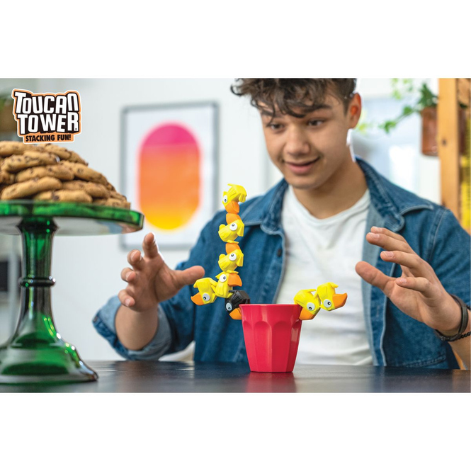 Toucan Tower - Stacking Fun - pink