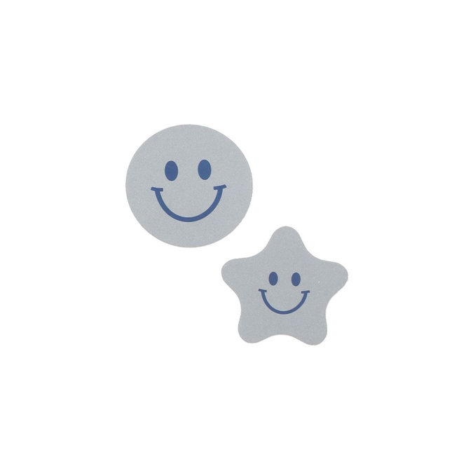 Reflektierende Patches - Stern und Smiley