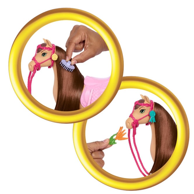 Barbie Mysteries - Das geheimnisvolle Pferdeabenteuer - Pferdestall Spielset mit Puppe