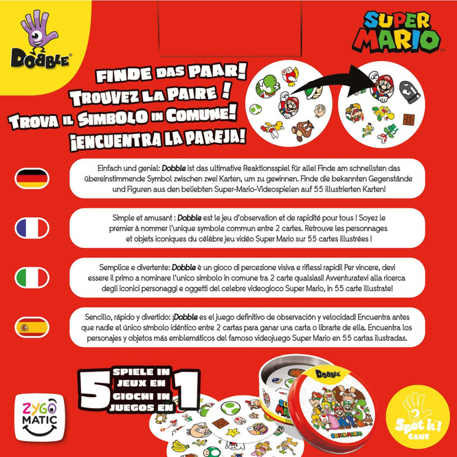 Super Mario - Dobble - Kartenspiel