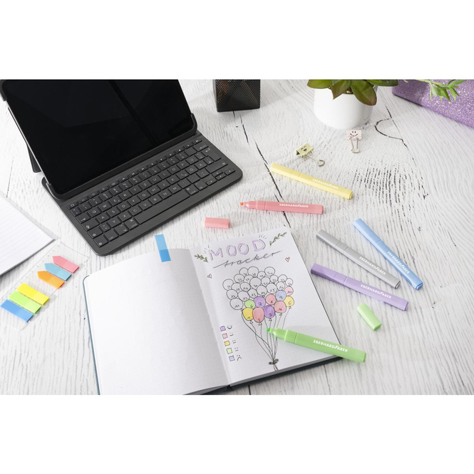 Eberhard Faber - Textmarker Slim - 6er Set - pastell
